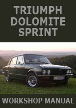 Triumph Dolomite Sprint Workshop Repair Manual